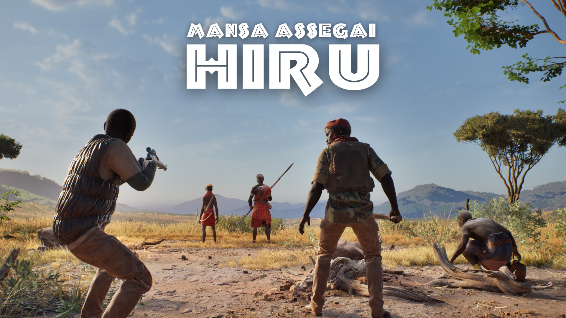 Poachers and rustlers about to attack HIRU and his brother.
