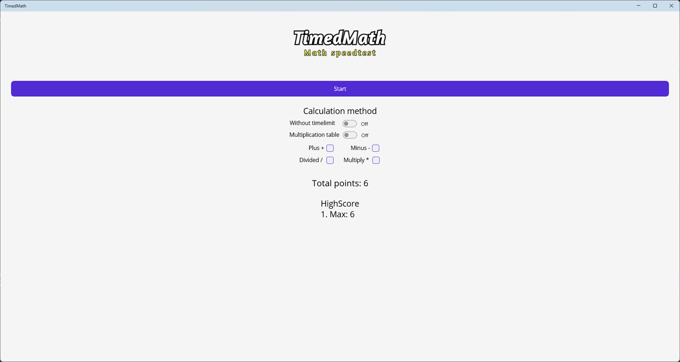 #1. TimedMath (Windows) Bởi: DevCrafter