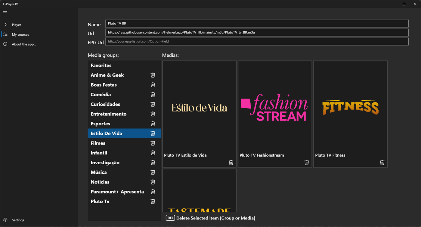 #2. FSPlayer TV (Windows) By: Eduardo Ferrari