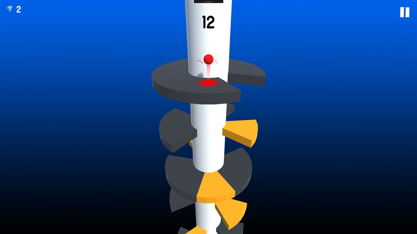 #2. Helix Ball Jump (UWP) (Windows) By: GameStrap+