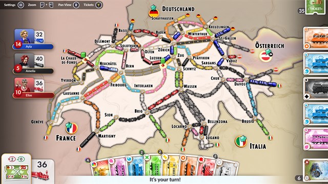 Ticket to Ride: Switzerland Expansion screenshot 4