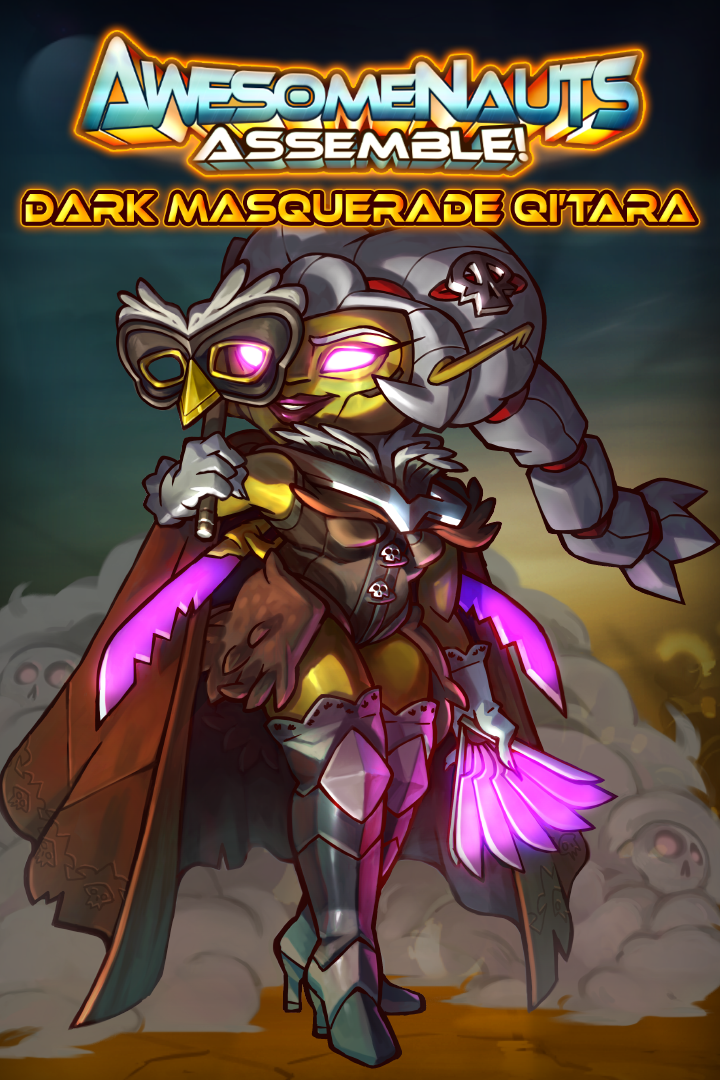 Dark Masquerade Qi'Tara - Awesomenauts Assemble! Skin | Xbox | Chiave | Privato