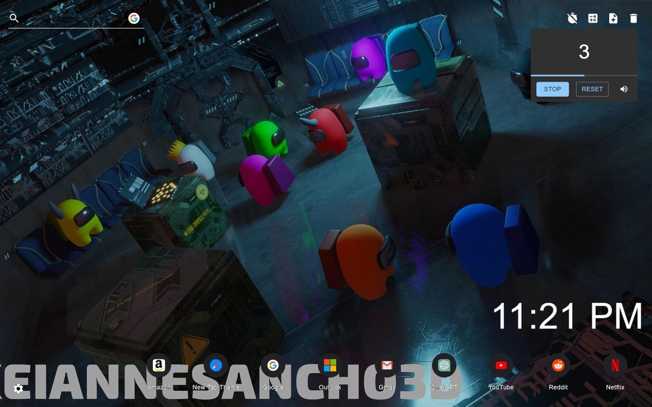 Among Us Wallpaper New Tab Edge addon