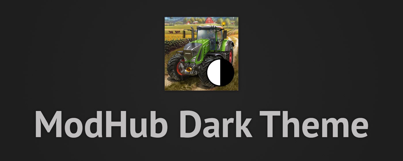 ModHub Dark Theme marquee promo image