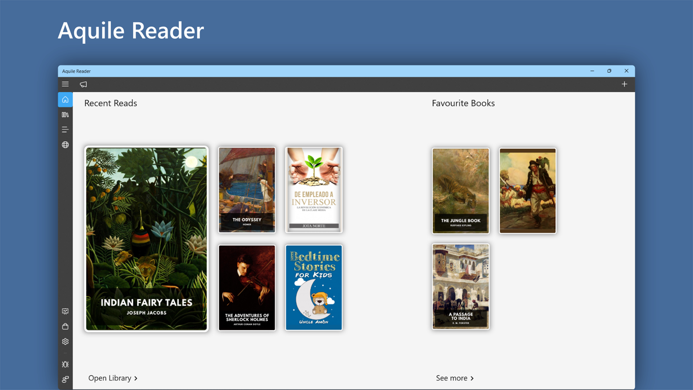 #1. Aquile Reader - Epub Pdf - Modern ebook reader (Windows) 作者: Optimilia Studios