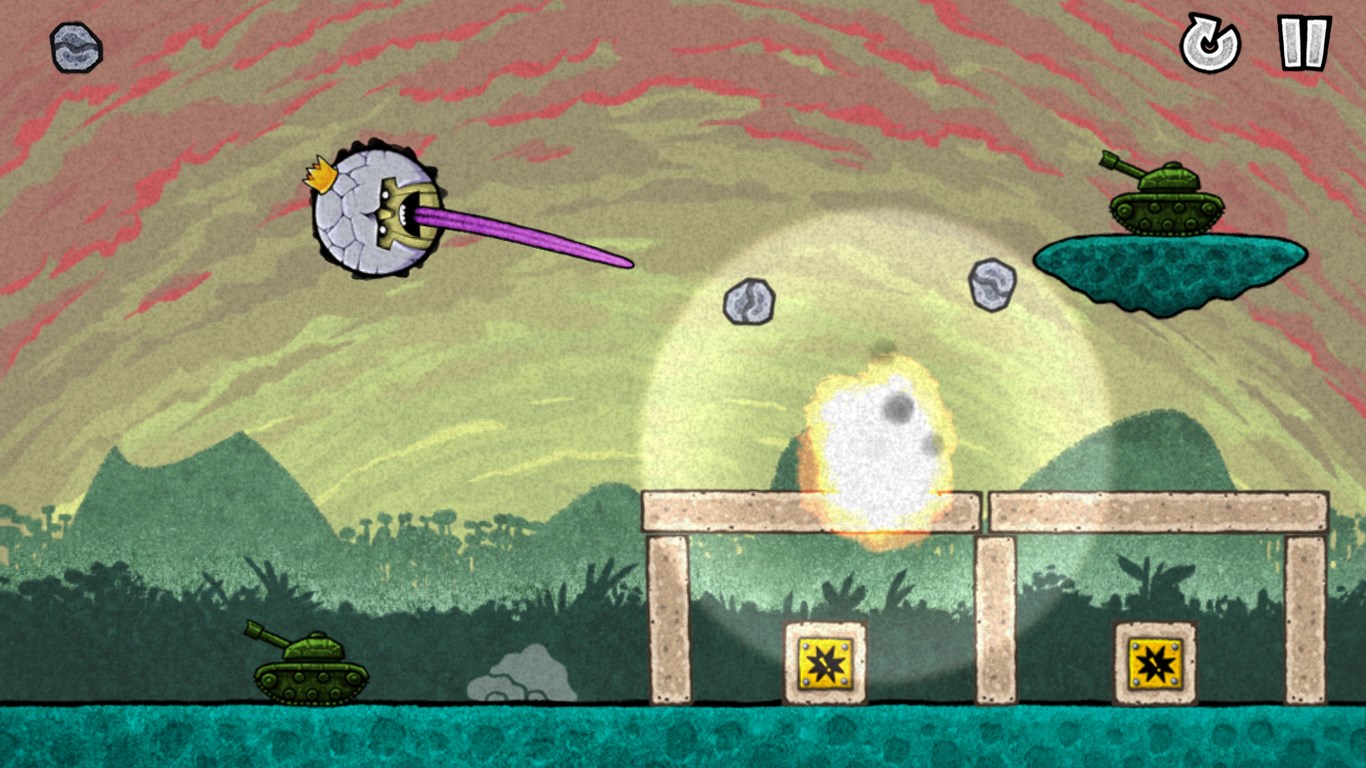 Screenshot: Blow up tanks, crash helicopters and crush soldiers!