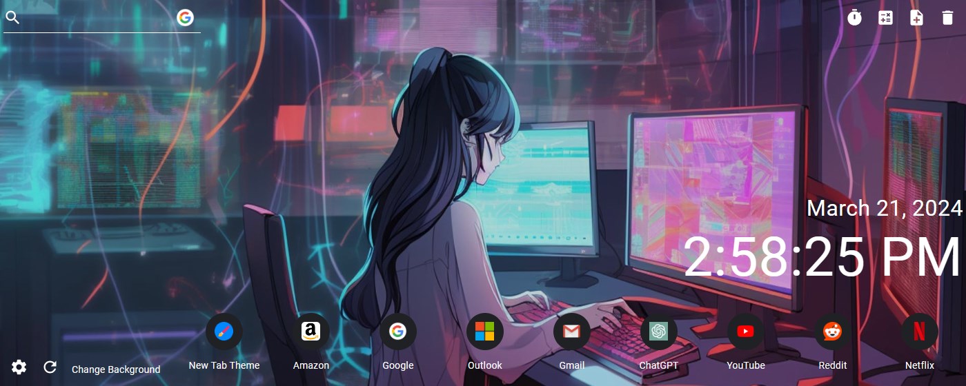 Computer Master Wallpaper New Tab