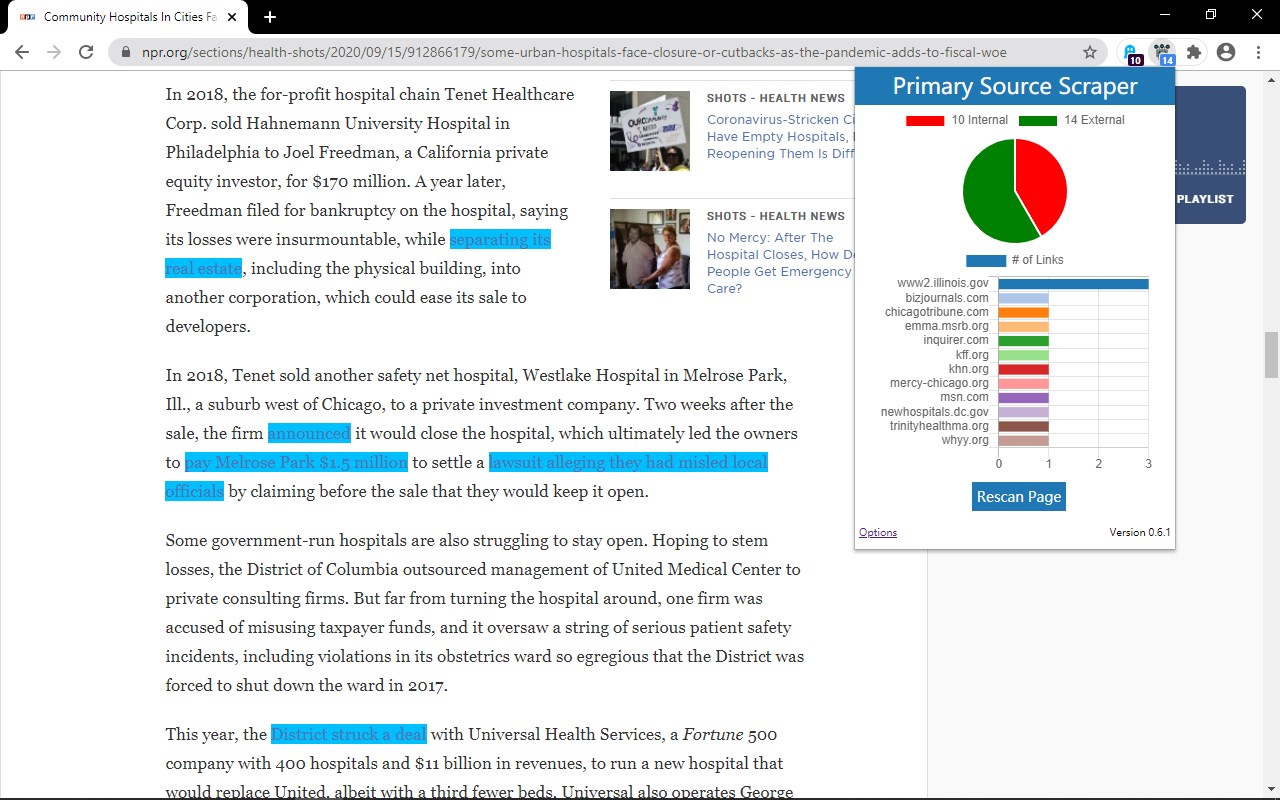 Primary Source Scraper