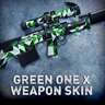 Green One X Weapon Skin