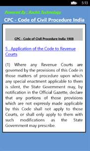 CPC - Code of Civil Procedure India screenshot 1