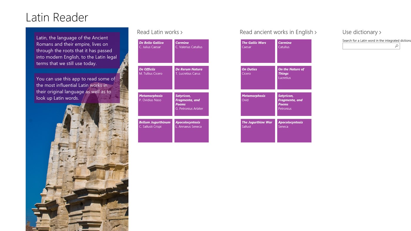 #1. Latin Reader (Windows) Ved: Telpirion.com