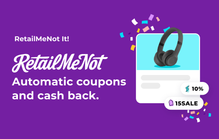 RetailMeNot: Codes, Cash Back and Coupons small promo image