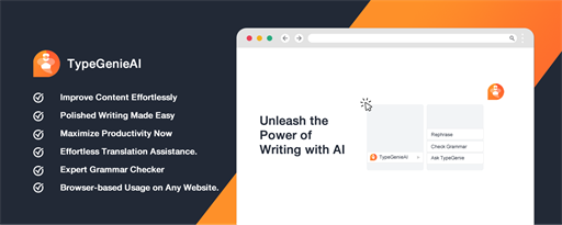 TypeGenieAI marquee promo image