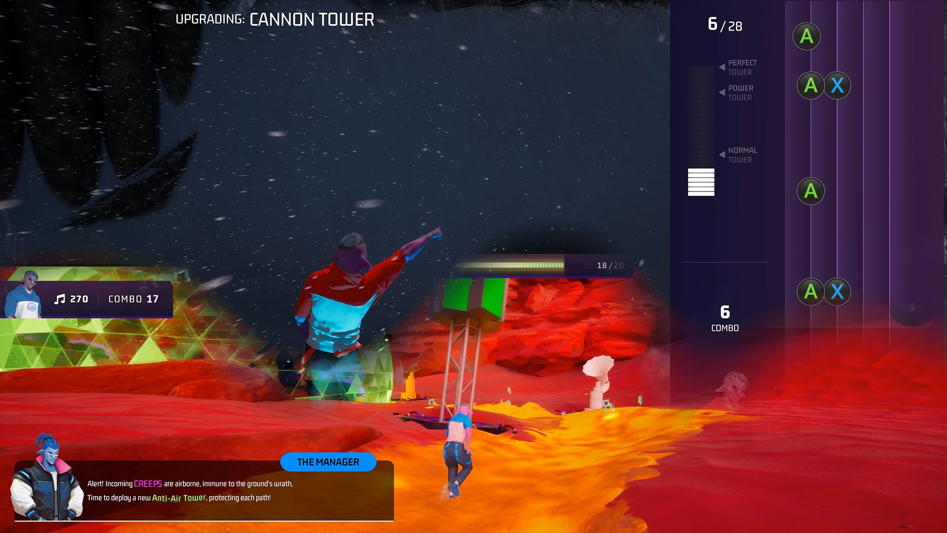 Gameplay montage of Rhythm Towers.