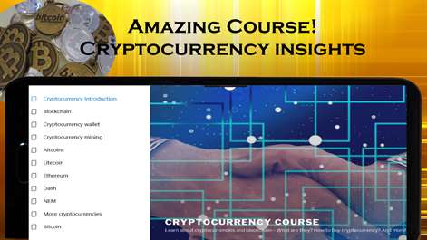 Cryptocurrency Course: Bitcoin, Litecoin, Eth, Ripple, Dash, Blockchain Screenshots 1