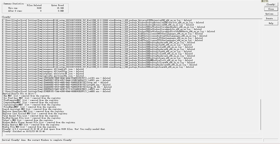 PC CleanUp (Windows) Podle: Goldenman Limited