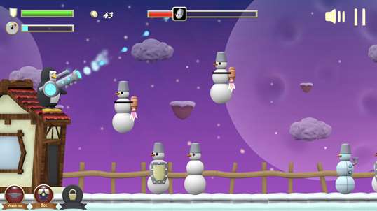 Penguin VS Snowman War screenshot 2