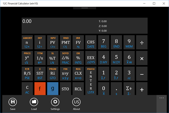 12C Financial Calculator (win10) screenshot 2