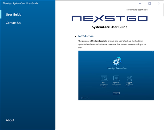 Nexstgo SystemCare User Guide screenshot 1