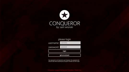 Conqueror screenshot 1