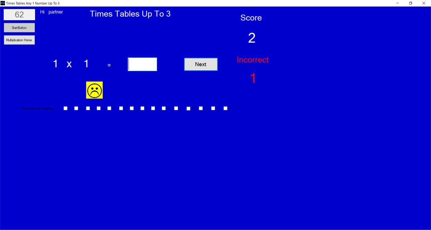 #3. Times Tables Whizz (Windows) By: Nigel James Stanley