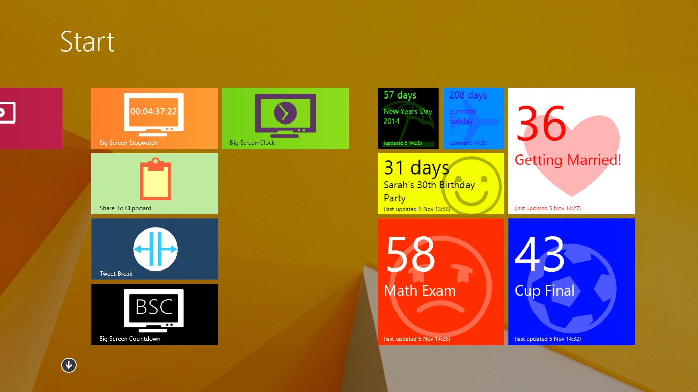 Countdown To for Windows 10
