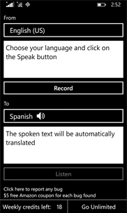 Voice Translator Pro screenshot 1