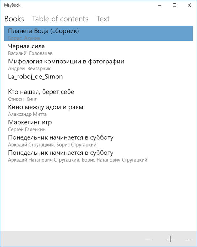 #1. MayBook (Windows) Podle: namontec
