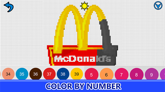 American Logo Color By Number - Pixel Art Coloring Book screenshot 4