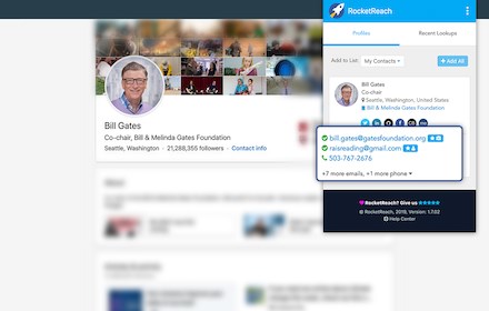 RocketReach Edge Extension - Find any Email small promo image