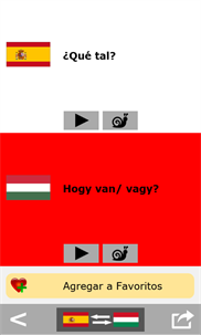 Spanish to Hungarian phrasebook screenshot 3