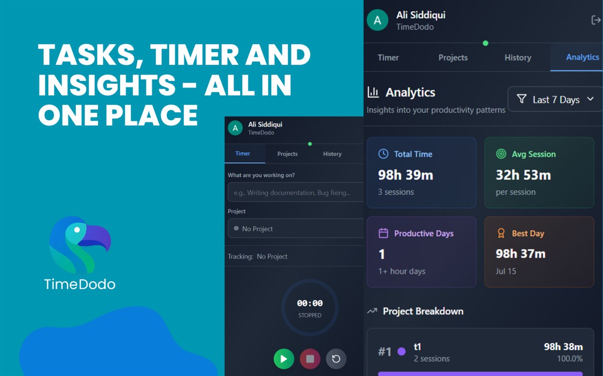 TimeDodo - Time Tracking Tool