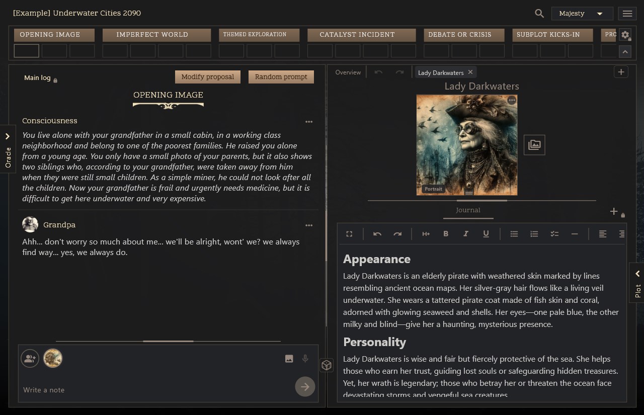 PUM Lite Solo RPG Storytelling screenshot