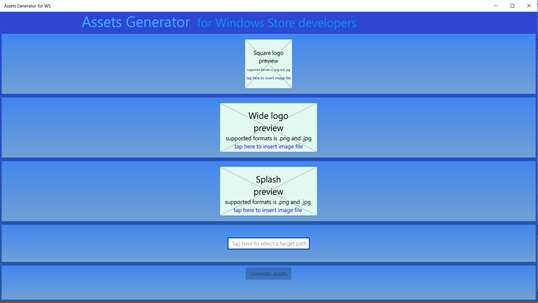 Assets Generator for WS screenshot 1