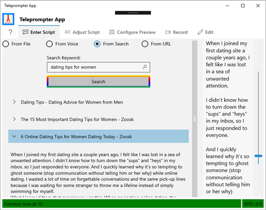 Teleprompter App screenshot 2