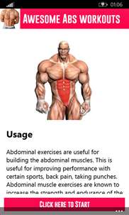Awesome Abs workouts screenshot 2
