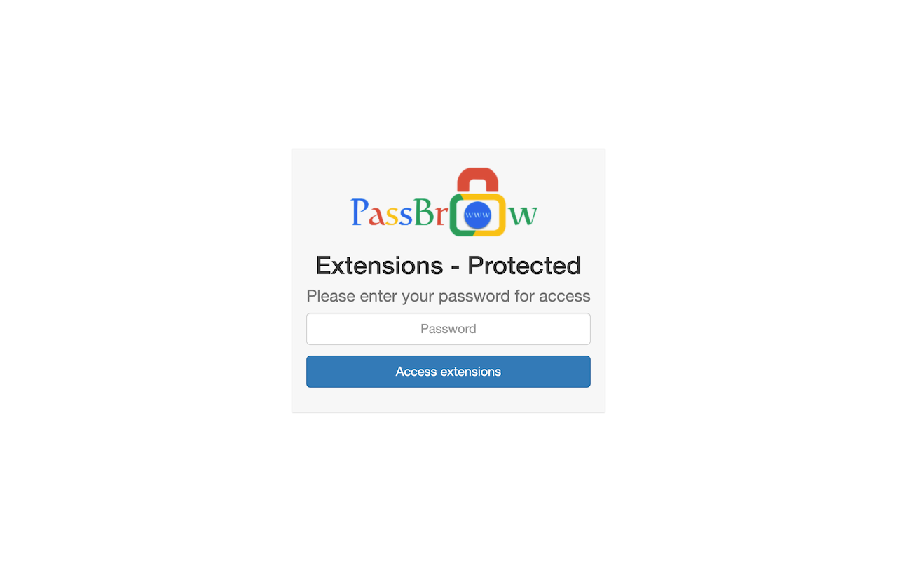PassBrow: Browser Password/Site Blocking