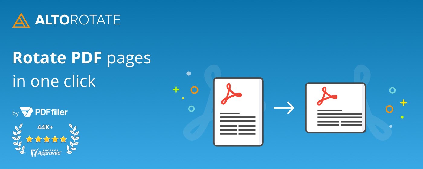 Alto Rotate Pages in PDF by PDFfiller