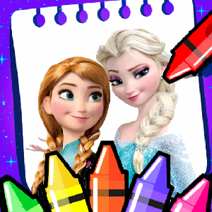 Princess Elsa Frozen Coloring Book and Painting