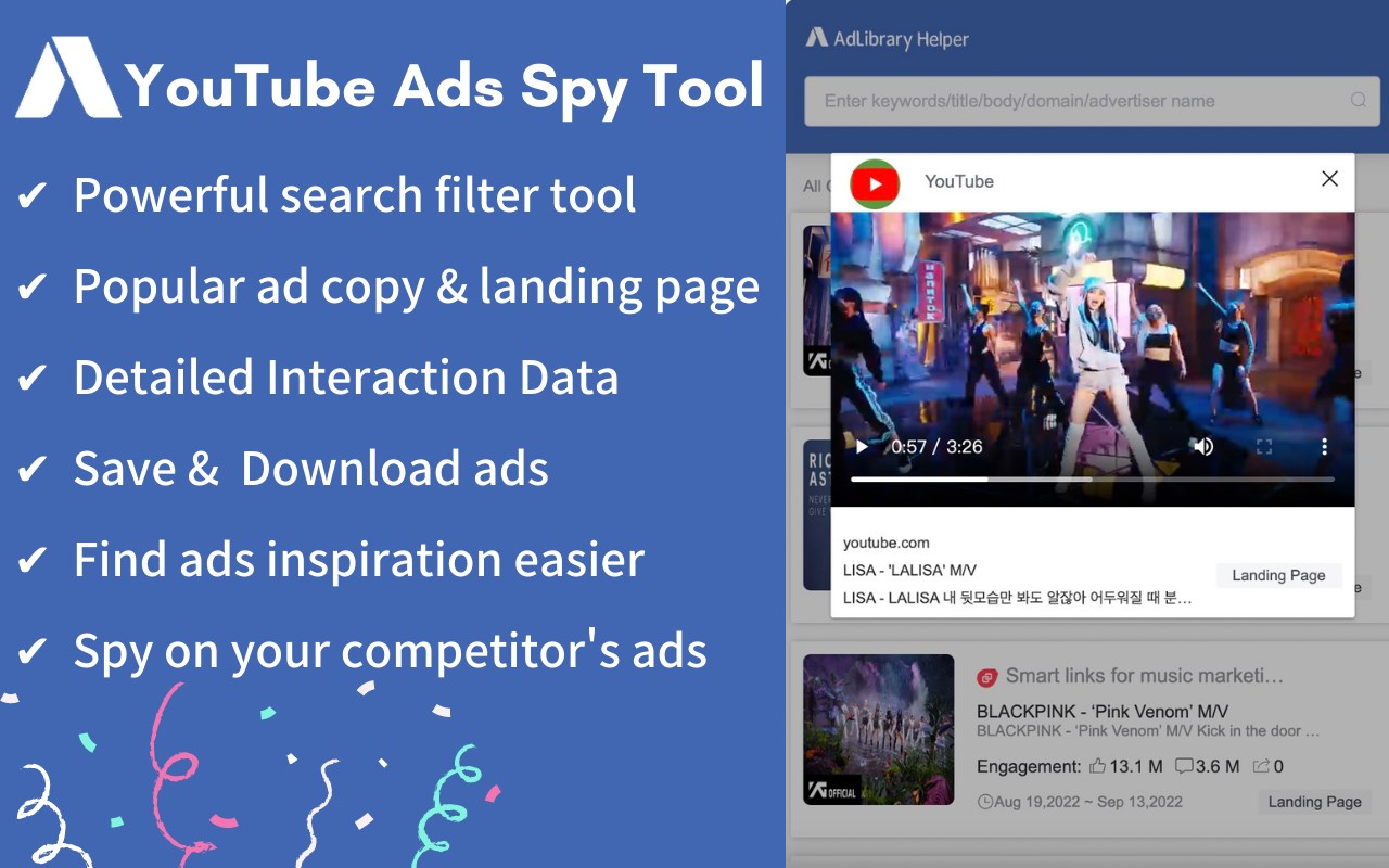 Ad Library - YouTube Ads Spy Tool