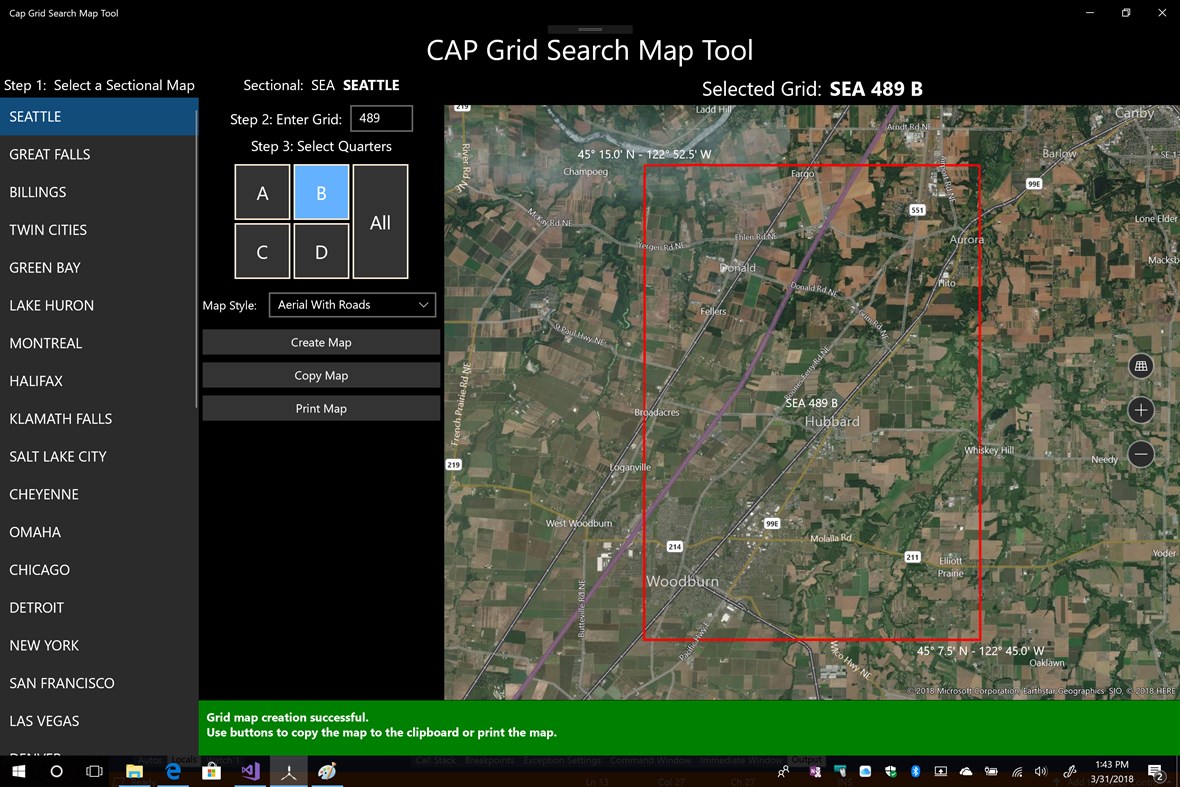 #5. CAP Grid Search Map Tool (Windows) Podle: CapFlight