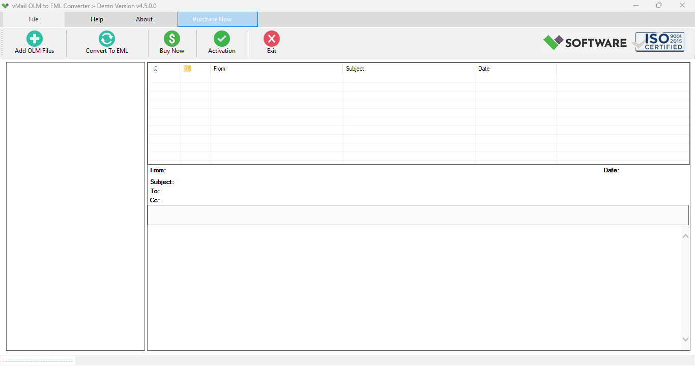 OLM to EML Converter screenshot