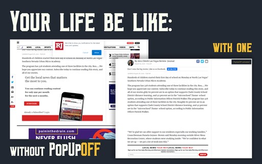 PopUpOFF: Ultimate Popup & Overlay Blocker