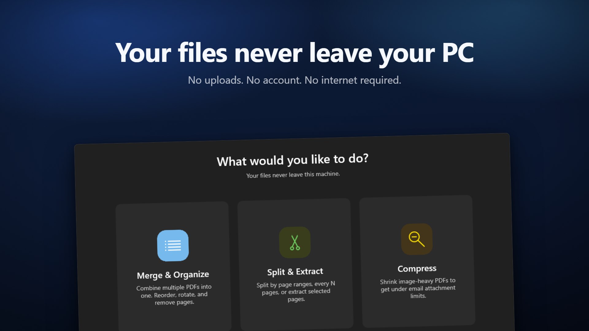 PDF Toolkit - Merge, Split & Organize PDFs Offline screenshot 4