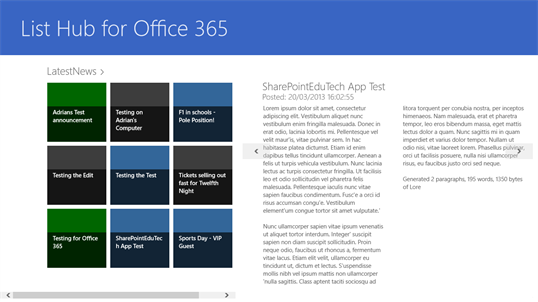 List Hub for Office 365 screenshot 2
