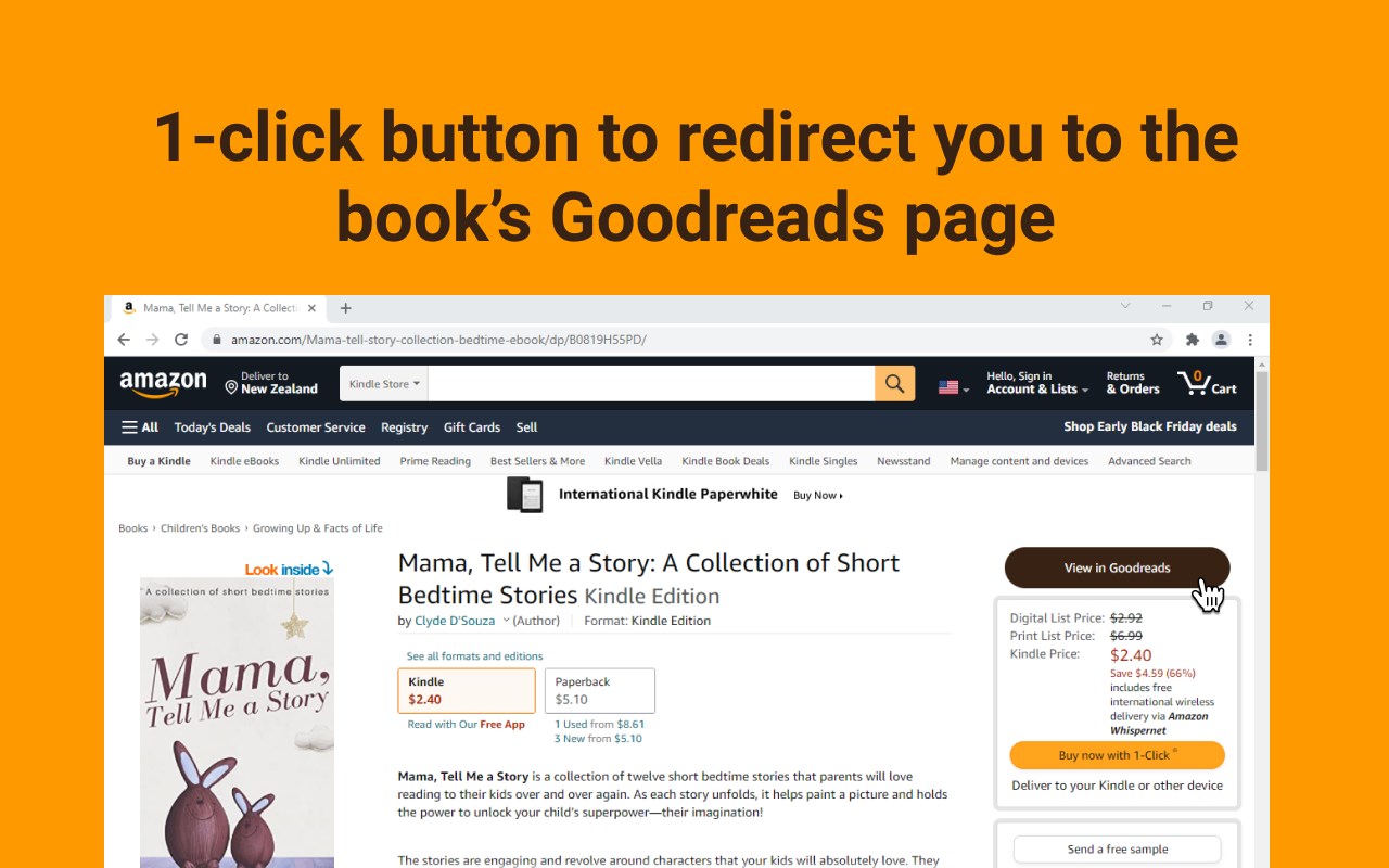 Amazon to Goodreads Navigator