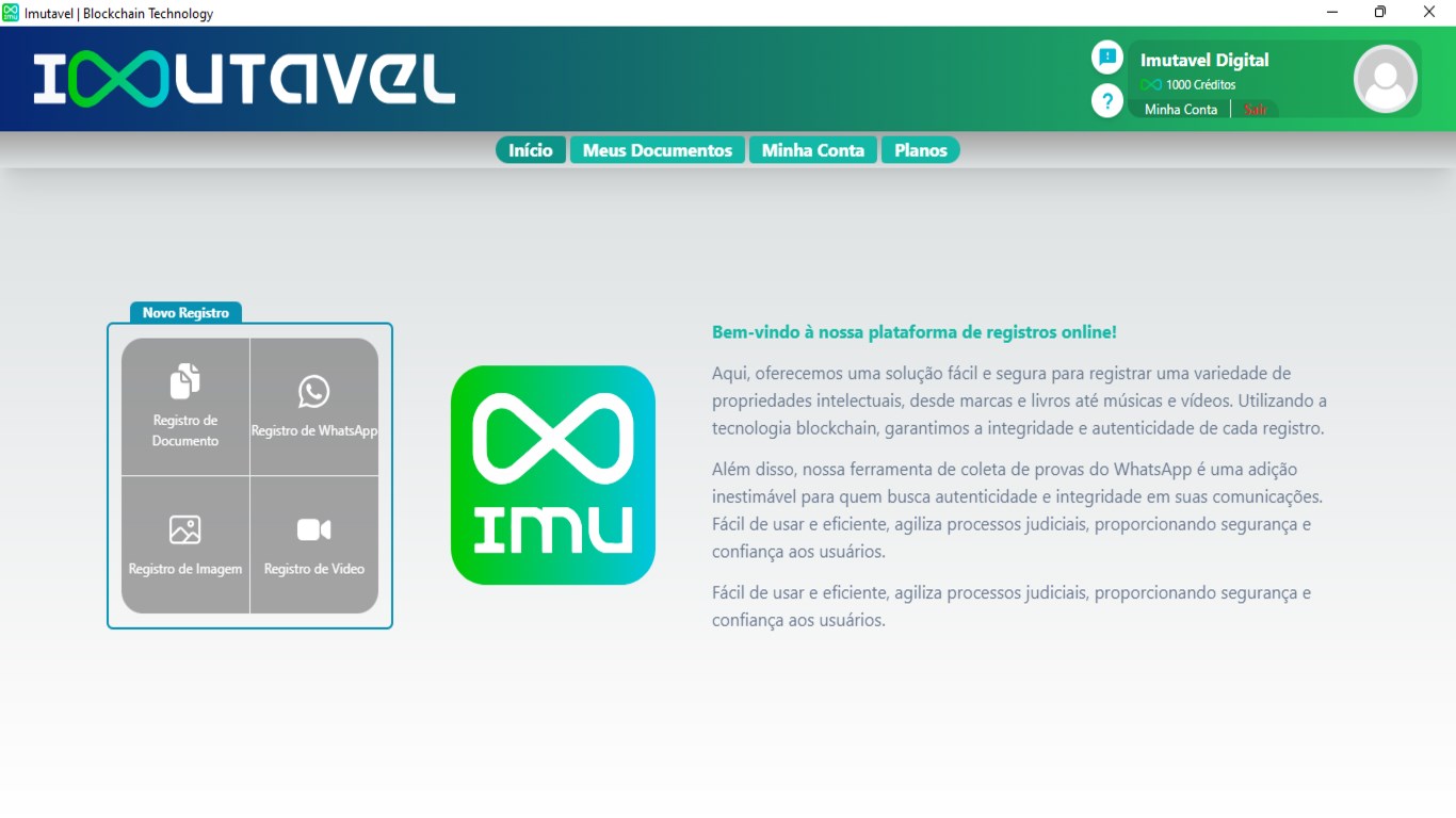 Imutavel – Registro de Provas Digitais - تنزيل وتثبيت على Windows |  Microsoft Store مجاناً