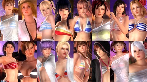 Offre à durée limitée ! Set de tenues Été torride + set Amazones pour DOA5LR