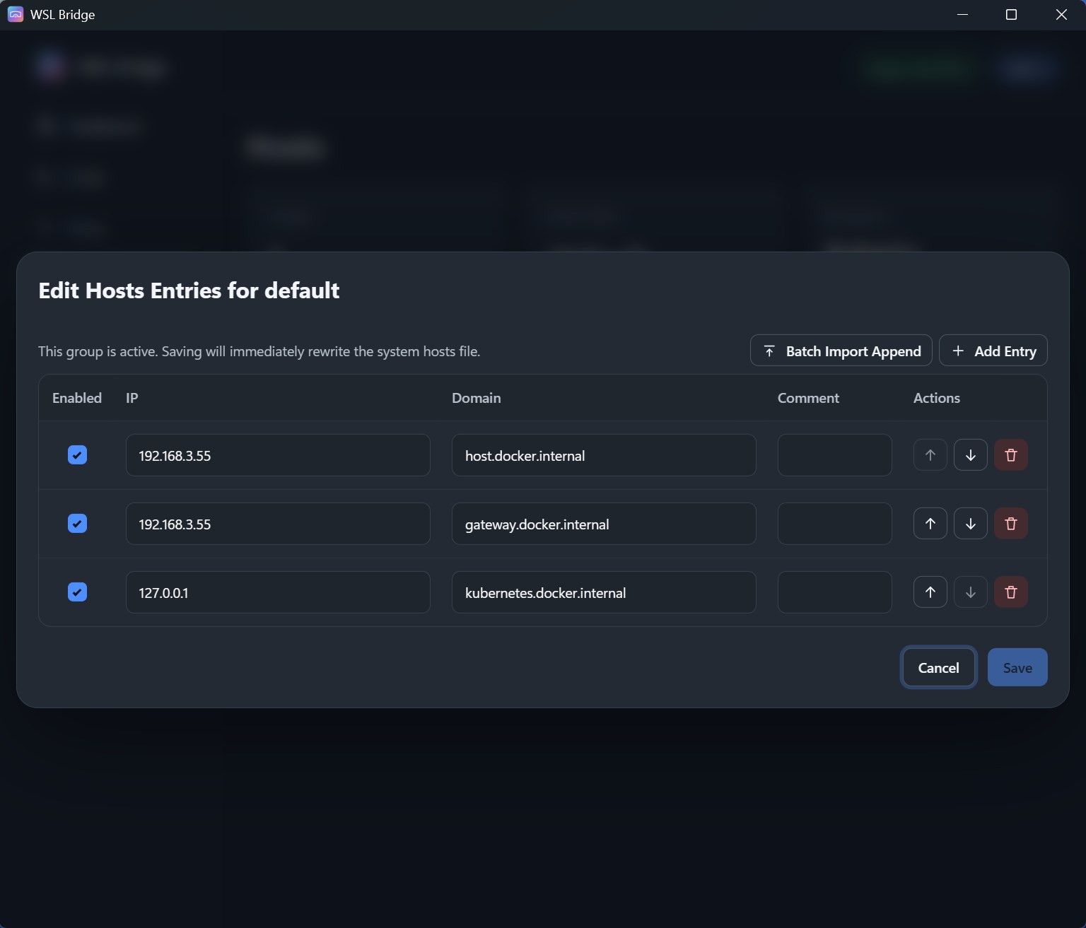 wsl-bridge screenshot
