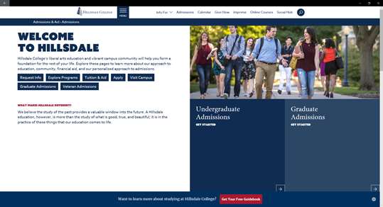 Hillsdale.edu screenshot 2